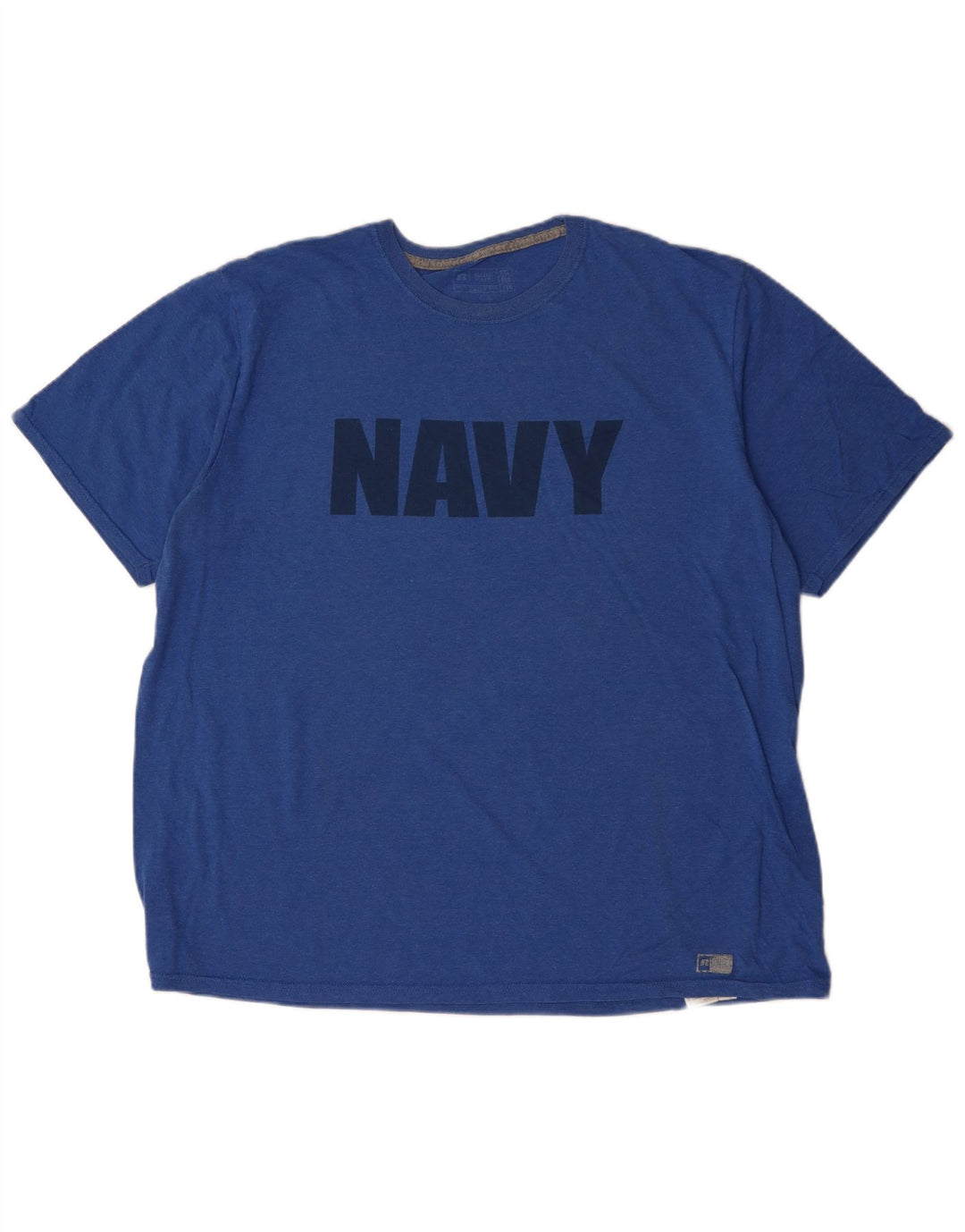 RUSSELL ATHLETIC Mens Graphic T-Shirt Top 2XL Blue