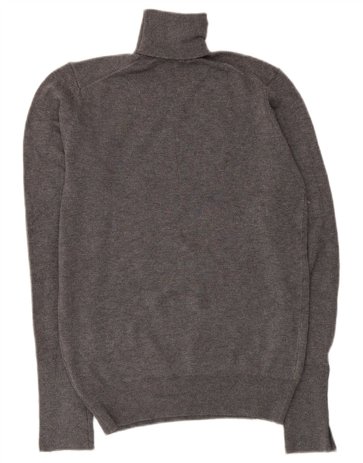 Sweter damski Zara z wywijanym dekoltem UK 8, mały, szary
