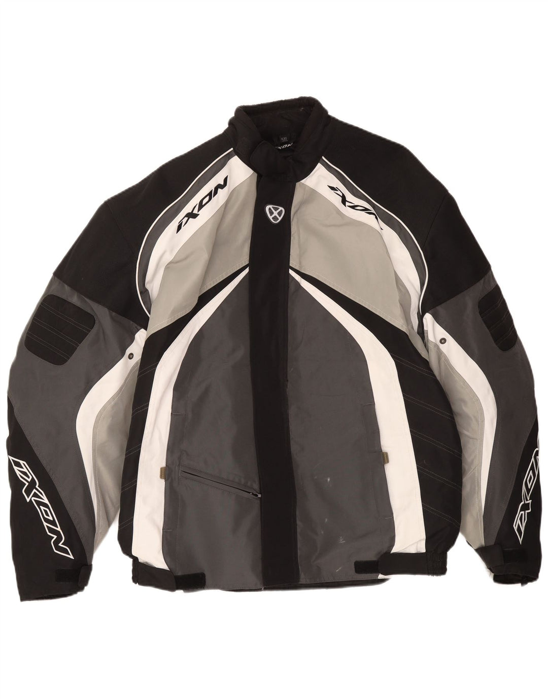 Męska kurtka Ixon Graphic Racer UK 50 5XL w kolorze szarym