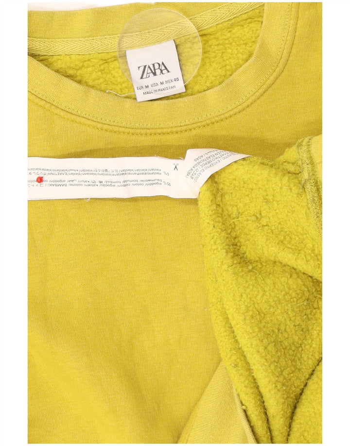 Męska bluza Zara Sweter, średnia żółta bawełna