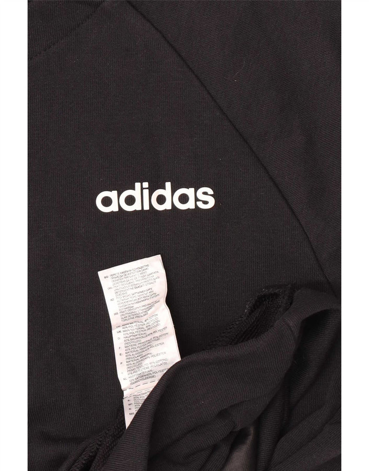 Bluza męska Adidas o regularnym kroju, średnia czarna bawełniana