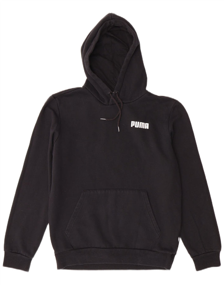 Męski sweter z kapturem PUMA, mały, czarny, bawełniany