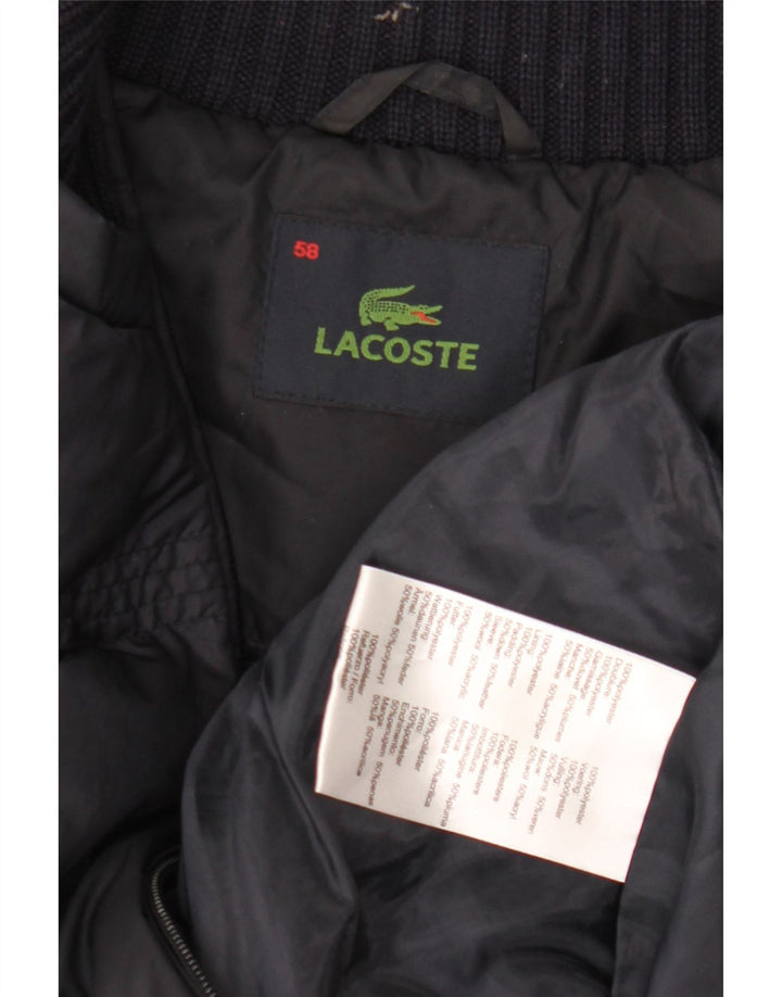 Męska wyściełana kamizelka Lacoste IT 58 3XL granatowa, poliester