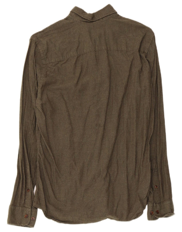 Koszula męska Jack & Jones XS, bawełniana khaki