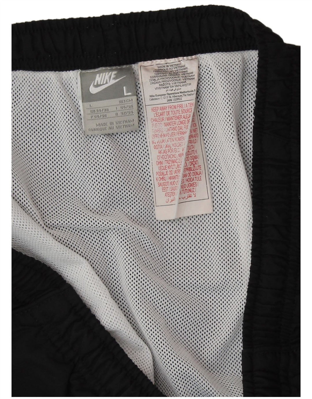 Męskie spodenki sportowe NIKE, duże, czarne, z poliestru