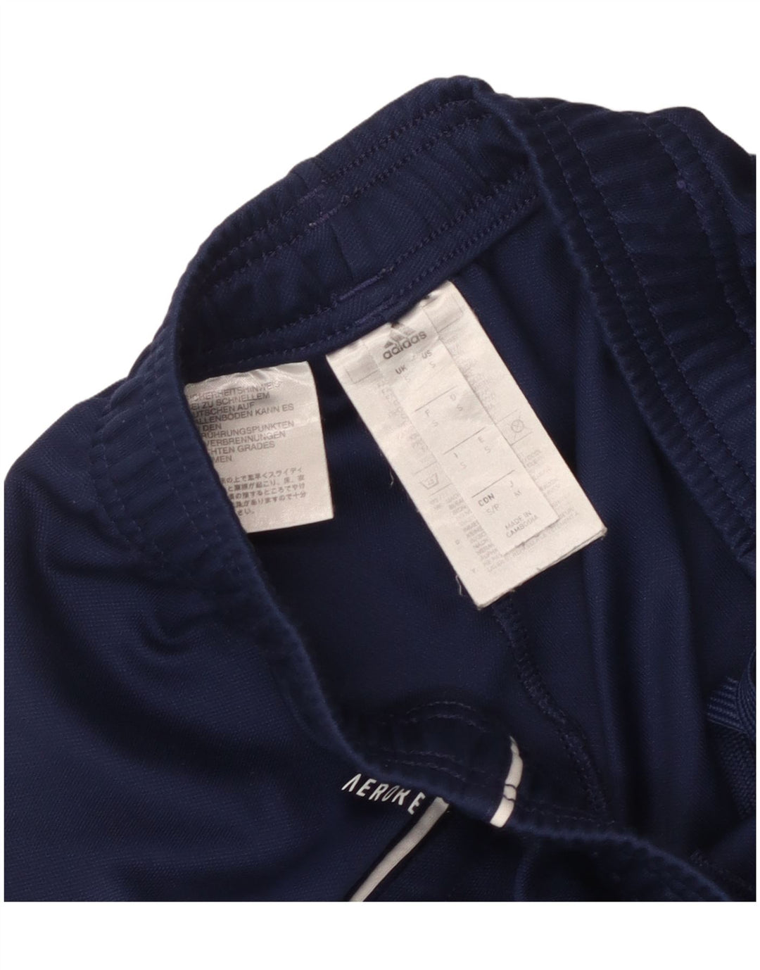 Męskie spodnie dresowe Adidas Aeroready, małe, granatowe, z poliestru