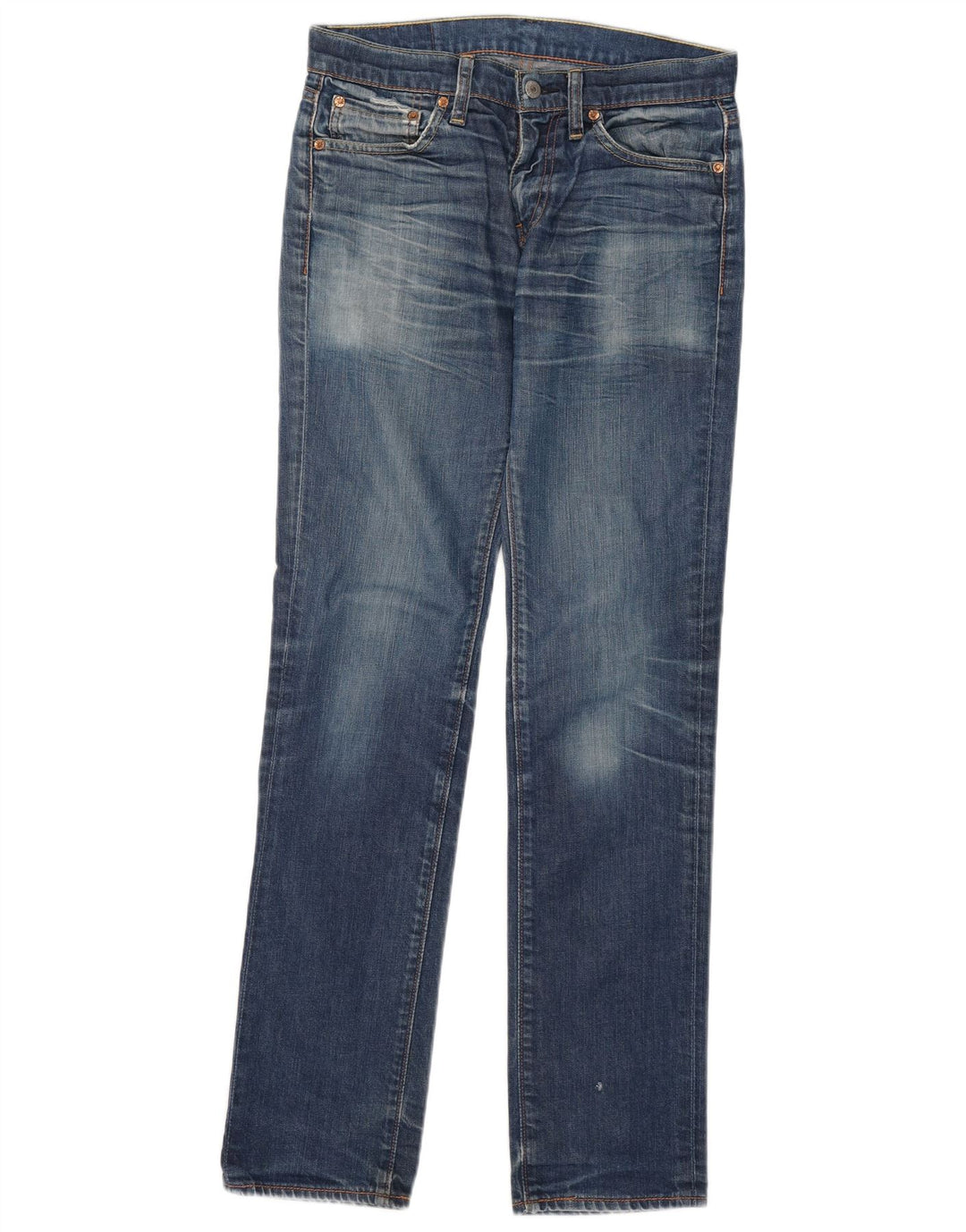 Damskie jeansy Levi's 511 Slim W30 L34 Niebieska bawełna