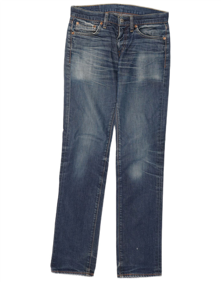 Damskie jeansy Levi's 511 Slim W30 L34 Niebieska bawełna