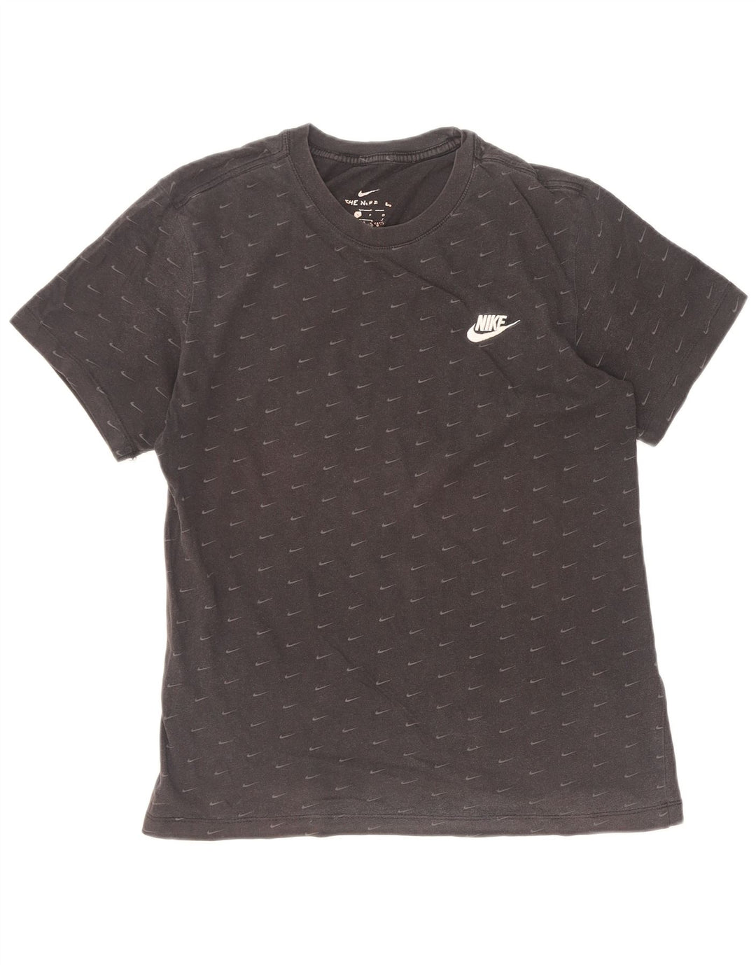 Męski T-shirt z grafiką Nike, mały, czarny, bawełniany