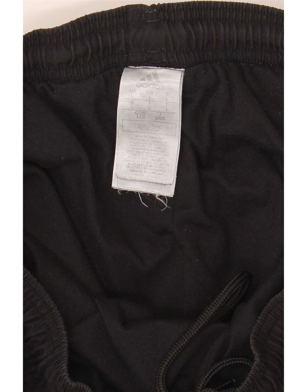Adidas Męskie spodnie dresowe Joggery, duże, czarne, poliestrowe
