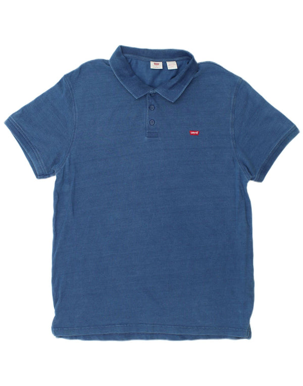 Męska koszulka polo Levi's o standardowym kroju XL, niebieska, bawełniana