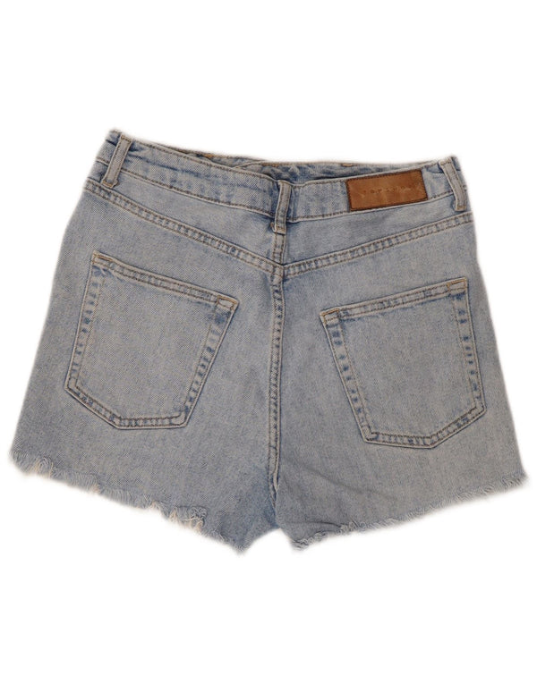 Damskie spodenki jeansowe Topshop Mom w trudnej sytuacji UK 10 Small W28 Niebieskie bawełniane