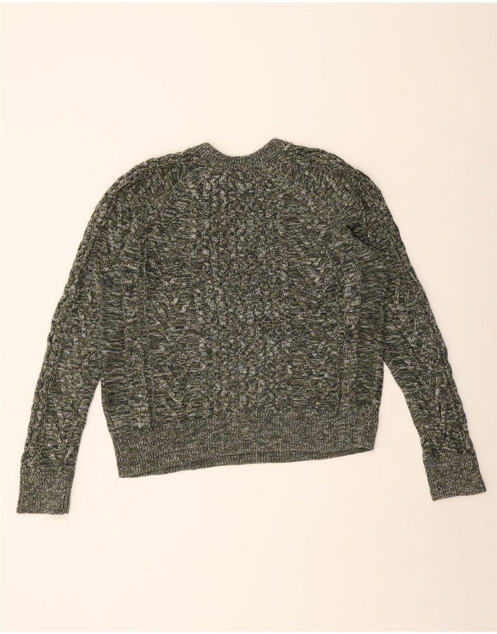 Damski sweter oversize Gap z okrągłym dekoltem UK 16, duży, szary nakrapiany