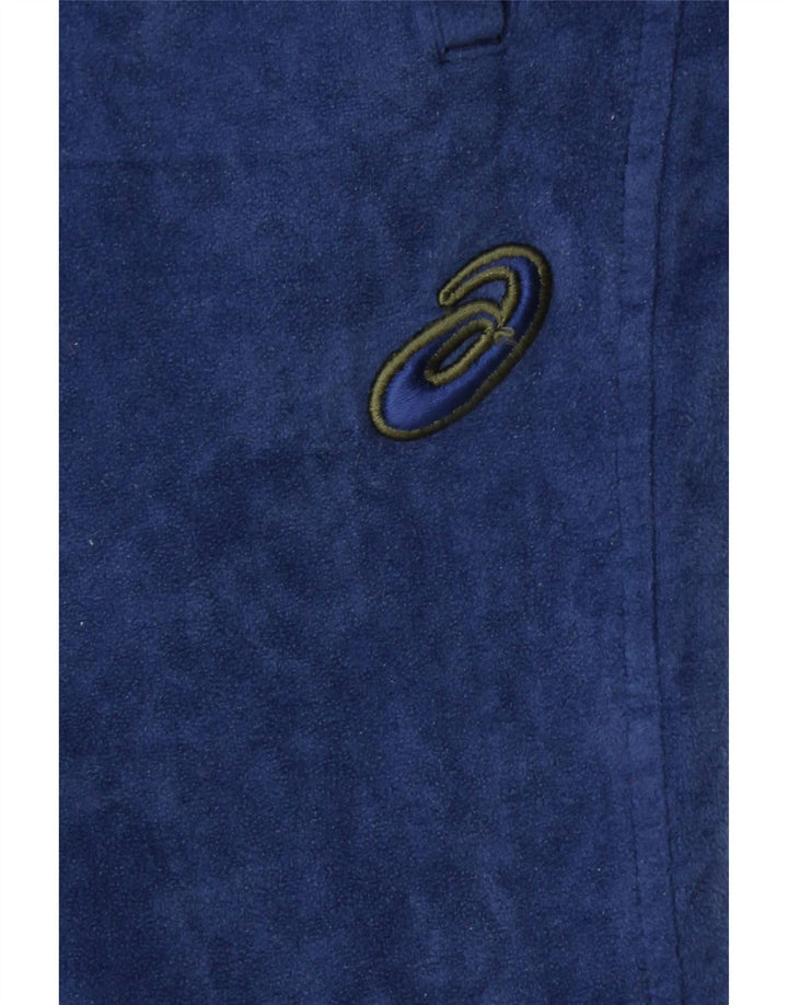 Męskie spodnie dresowe z polaru ASICS, duże, granatowe