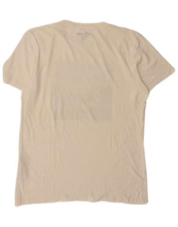 Jack & Jones Mens Graphic T-Shirt Top Small White Cotton