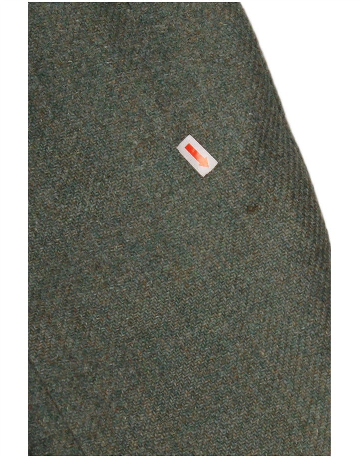 Męska marynarka BURTON zapinana na 2 guziki, UK 38, średnia zielona dziewicza wełna