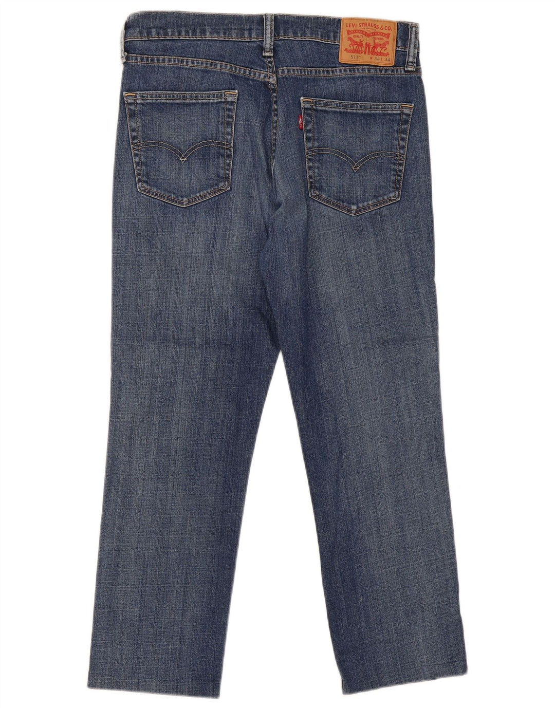 Męskie jeansy Levi's 511 Slim W34 L26 Niebieska bawełna