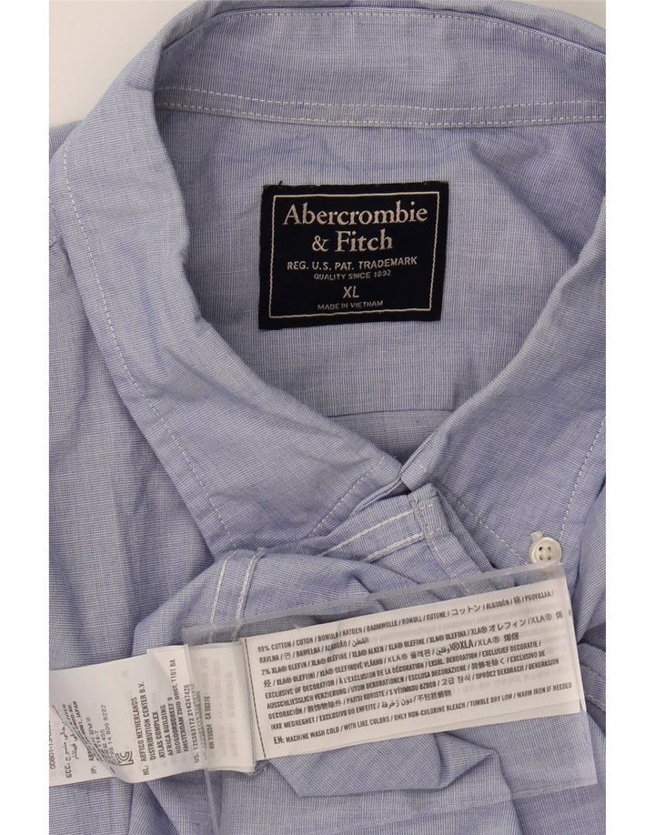 ABERCROMBIE & FITCH Mens Shirt XL Blue Cotton Vintage Abercrombie & Fitch and Second-Hand Abercrombie & Fitch from Messina Hembry 