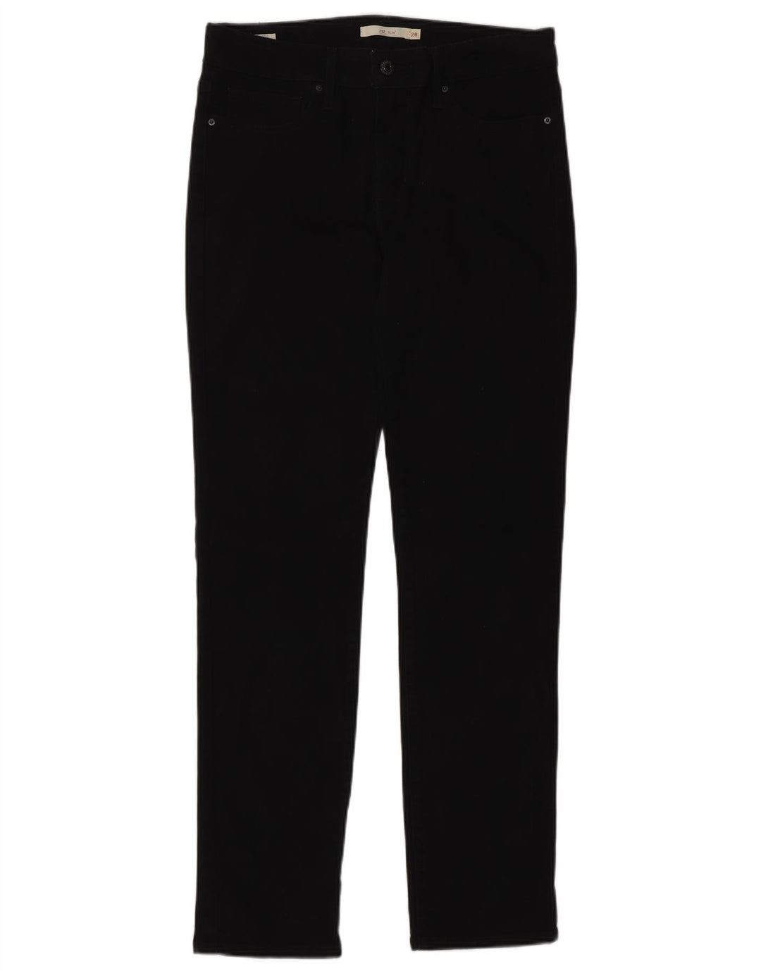 Damskie jeansy Levi's 712 Slim W28 L30 Czarna bawełna