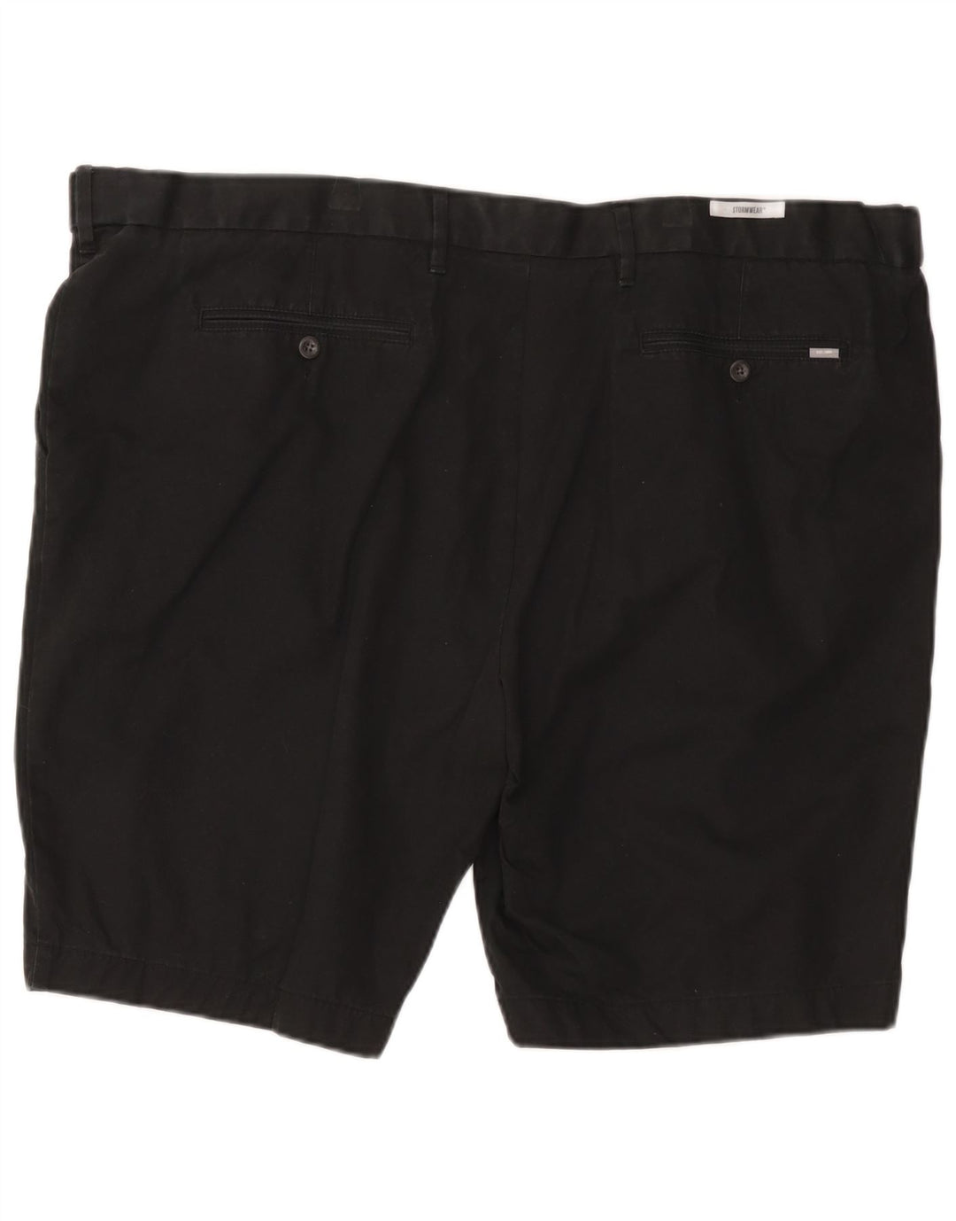 Marks & Spencer Męskie spodenki chino o regularnym kroju W48 4XL, czarne, bawełniane
