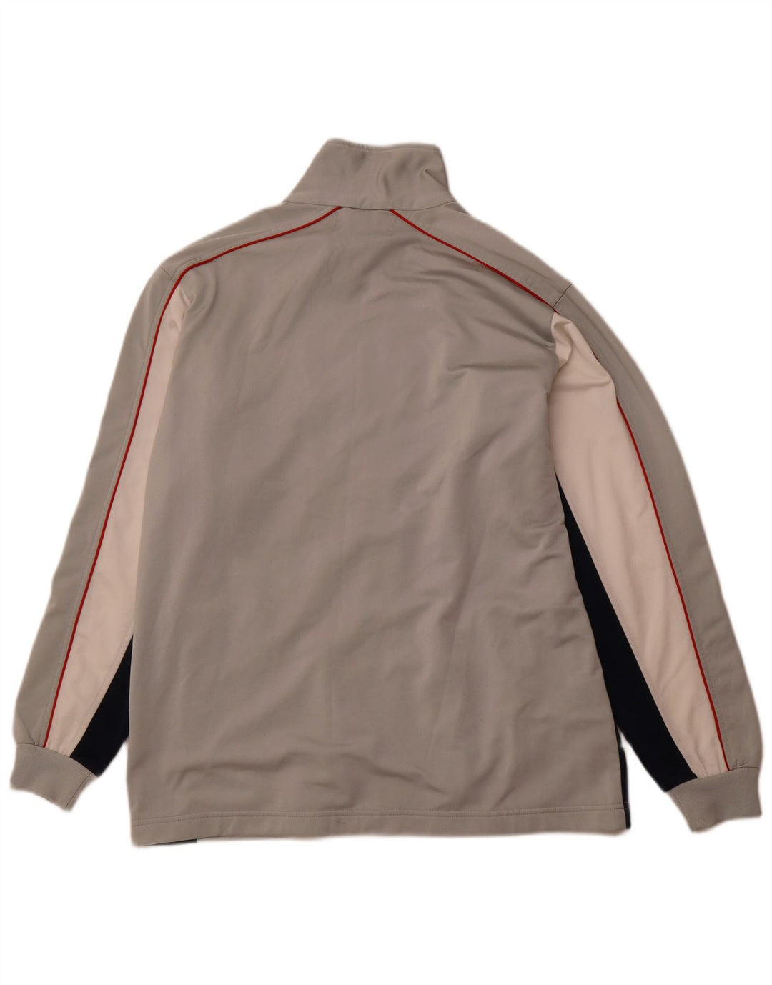 Męska kurtka dresowa KAPPA, duży, szary poliester z blokami kolorów