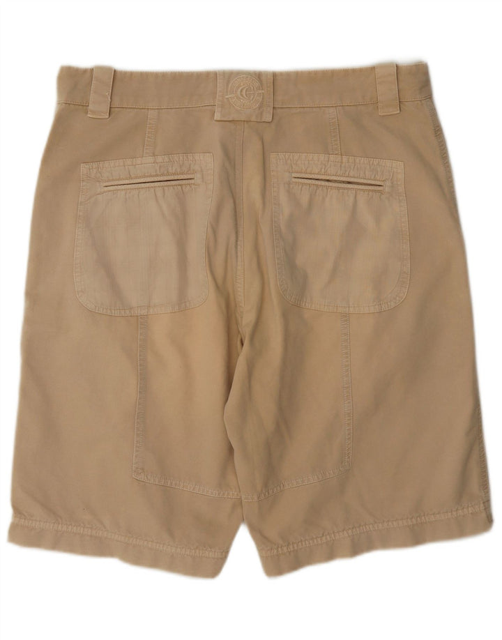 Męskie spodenki chino w stylu vintage, graficzne W36, duże, beżowe
