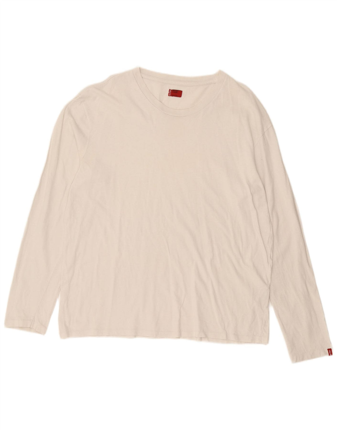 Męski top Levi's z długim rękawem XL, biała bawełna