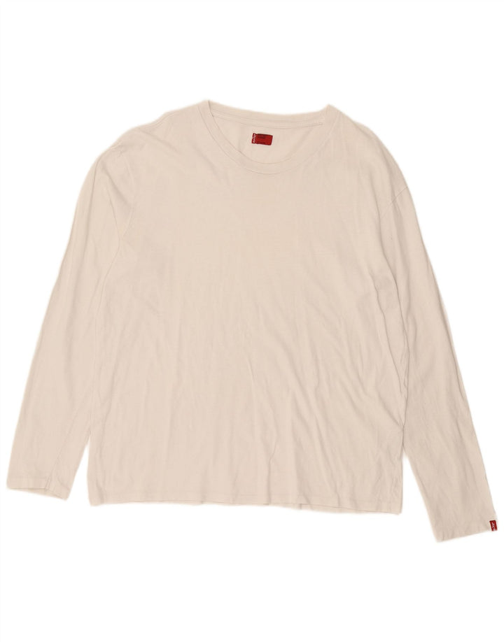 Męski top Levi's z długim rękawem XL, biała bawełna