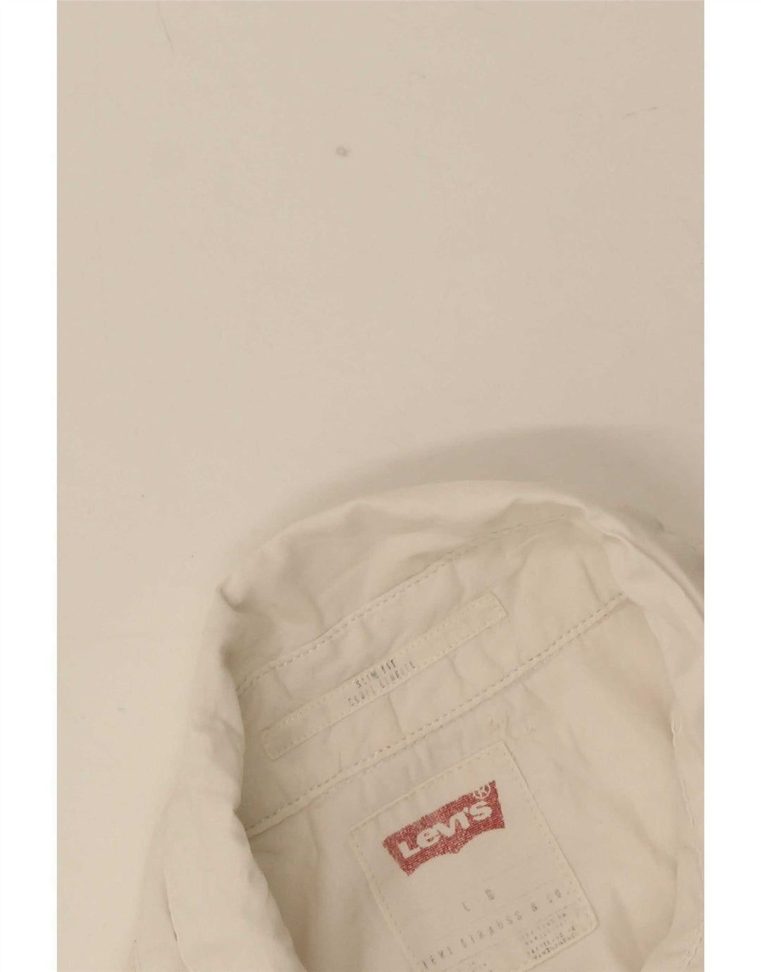 Męska koszula slim fit z krótkim rękawem Levi's, duża w kolorze złamanej bieli