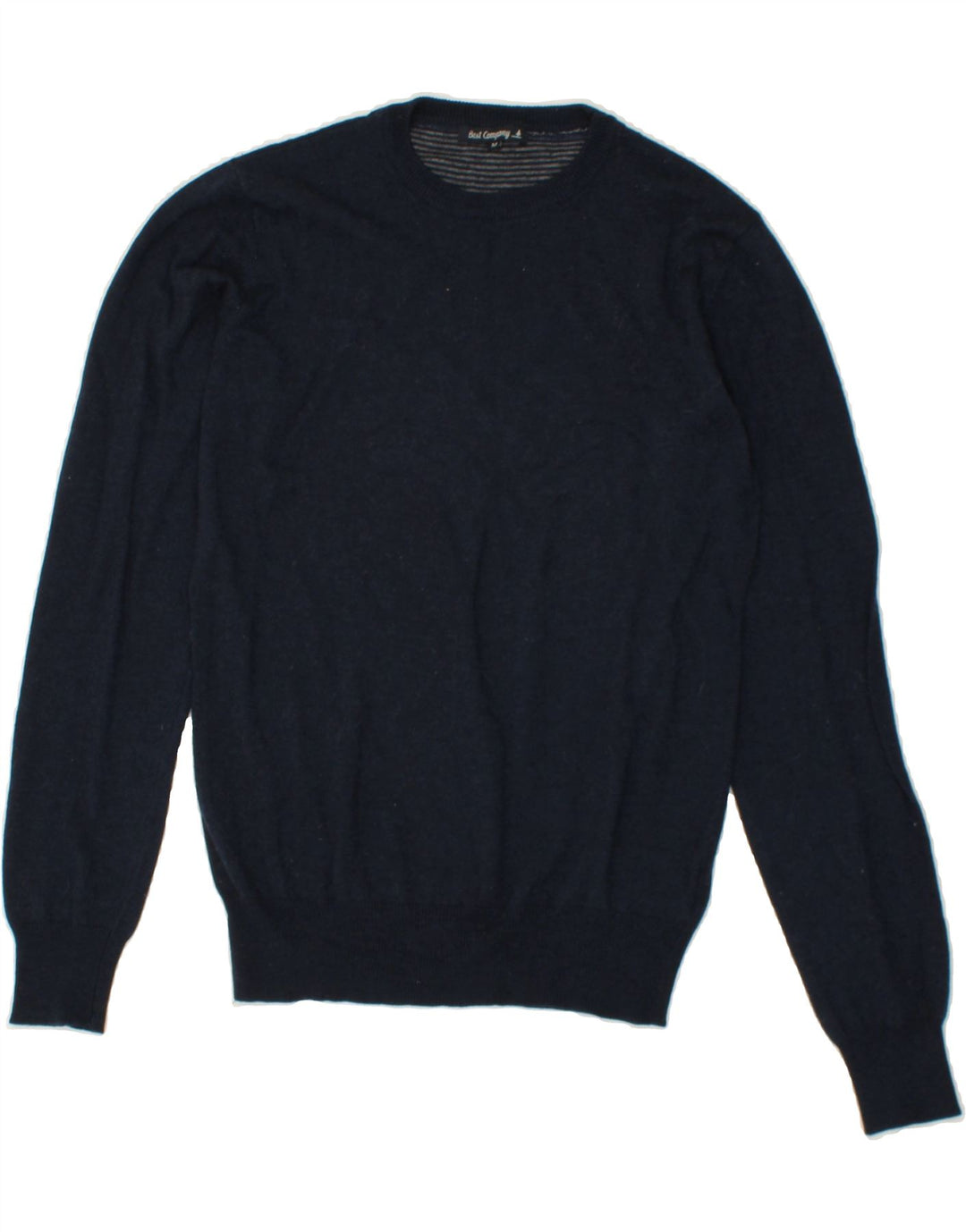 BEST COMPANY Mens Crew Neck Jumper Sweater Medium Navy Blue Polyamide Vintage Best Company and Second-Hand Best Company from Messina Hembry 