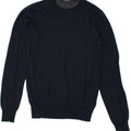 BEST COMPANY Mens Crew Neck Jumper Sweater Medium Navy Blue Polyamide Vintage Best Company and Second-Hand Best Company from Messina Hembry 