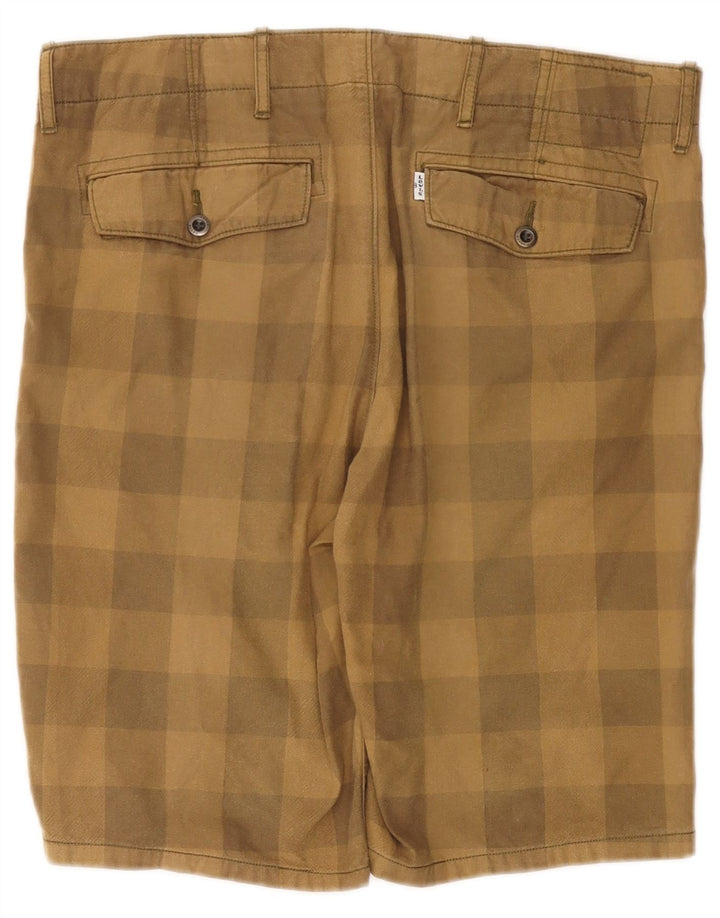 Męskie spodenki chino LEVI'S W33, średnia khaki, bawełna w kratkę