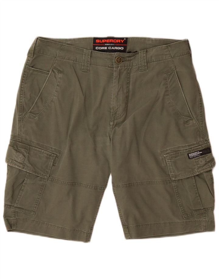 Męskie spodenki cargo Superdry W32, średnia bawełna khaki