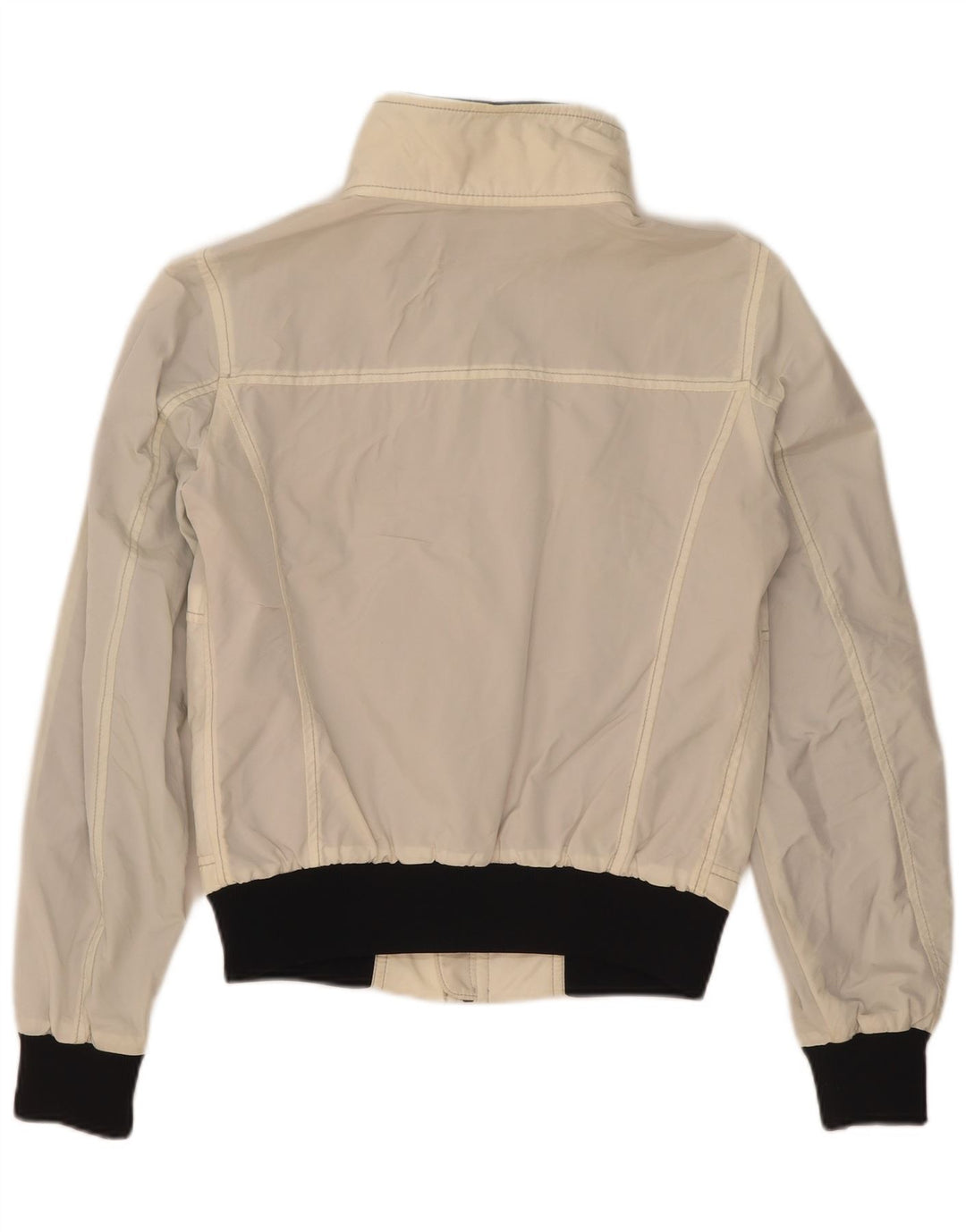 Kurtka damska Refrigiwear Cruz Bomber UK 14, duża, biała, nylonowa w bloki kolorów