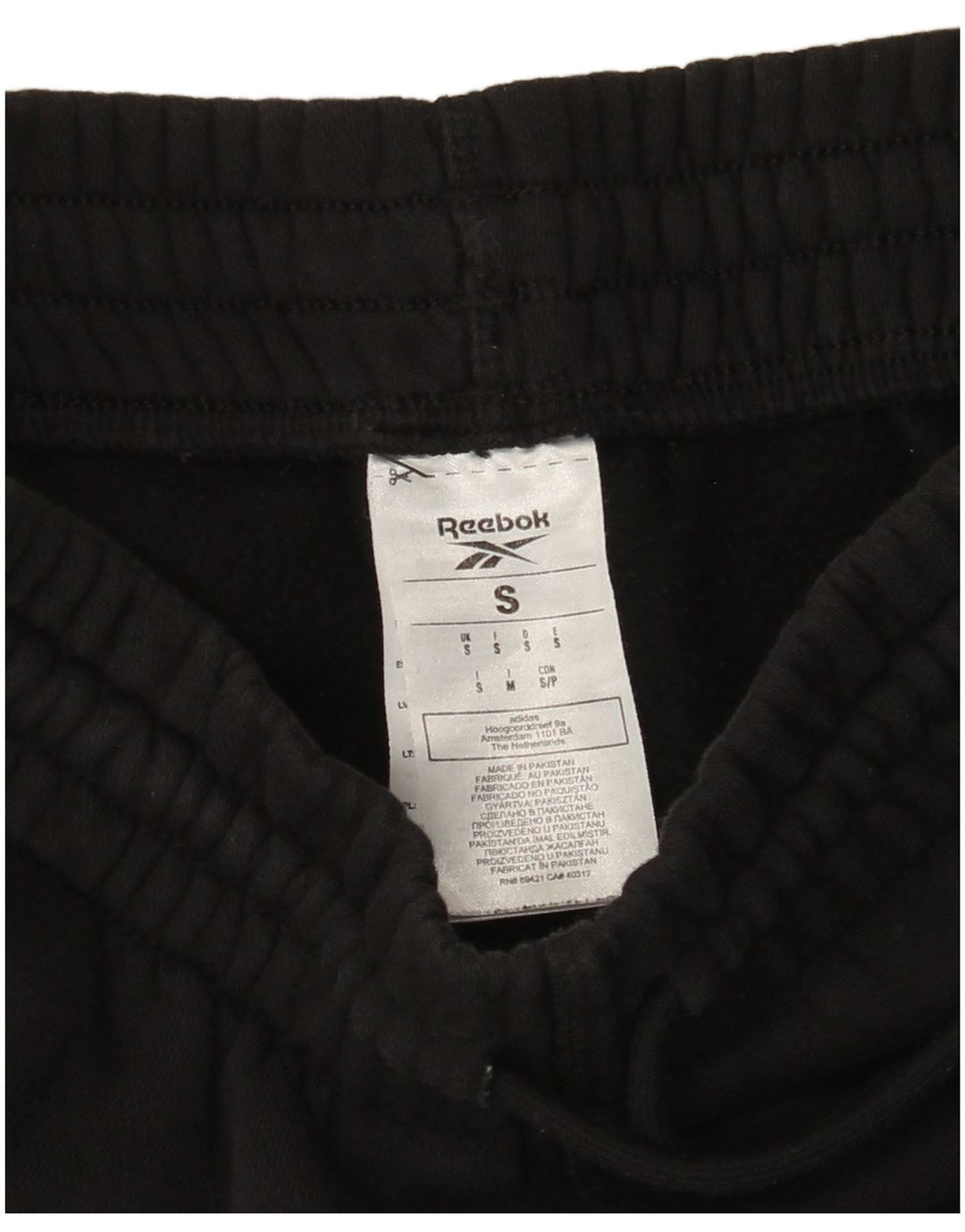 Męskie spodenki sportowe Reebok, małe, czarne, bawełniane