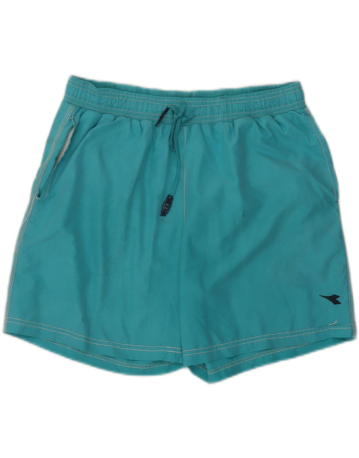 DIADORA Mens Swimming Shorts Large Blue Vintage Diadora and Second-Hand Diadora from Messina Hembry 