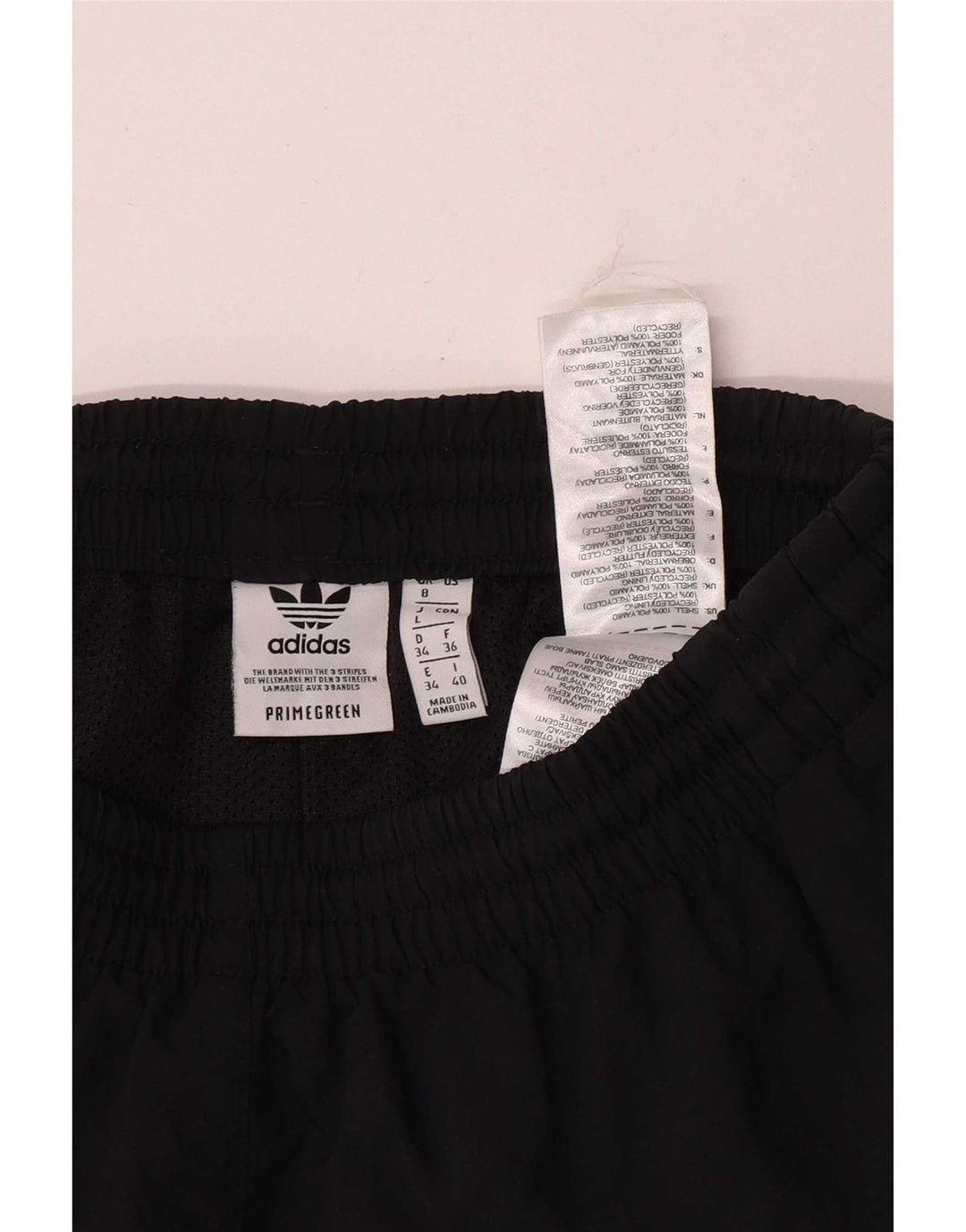 Damskie spodenki sportowe Adidas UK 8, małe, czarne, poliestrowe