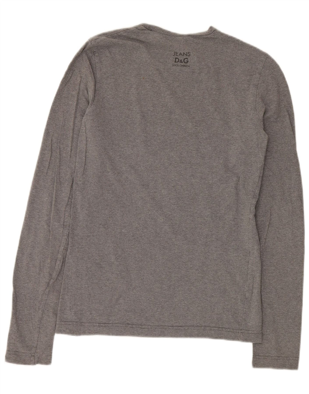 Damski top Dolce & Gabbana z długim rękawem, UK 12, średnioszary, bawełniany