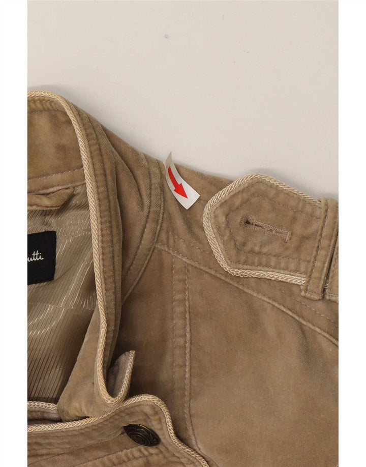 Damska marynarka wojskowa Massimo Dutti z podwójnymi piersiami, UK 18 XL, beżowa