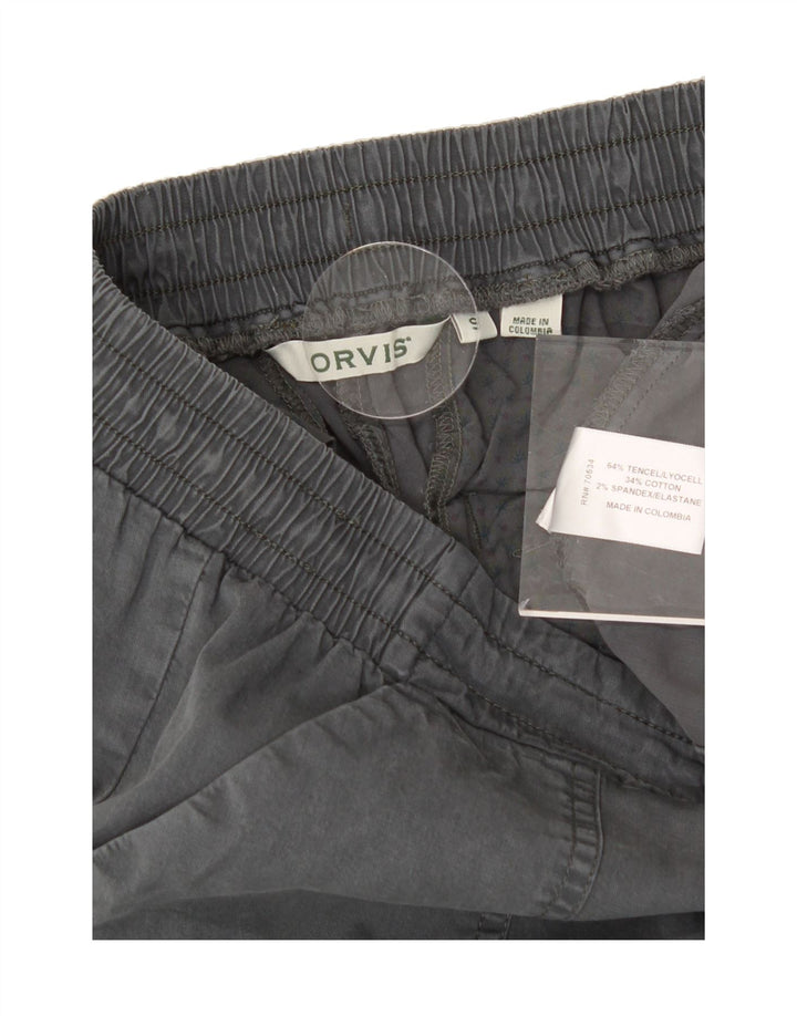 ORVIS Womens Straight Casual Trousers Small W27 L28 Grey Lyocell Vintage Orvis and Second-Hand Orvis from Messina Hembry 