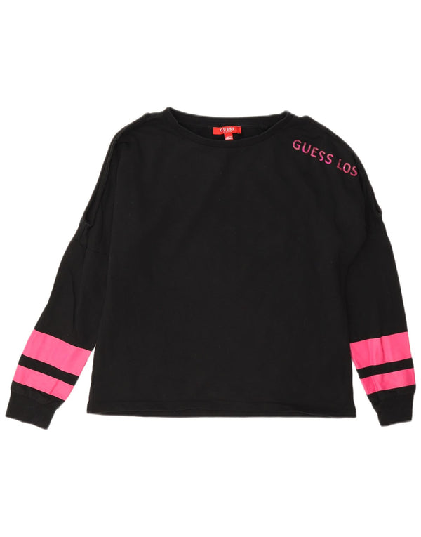 Damska bluza oversize Guess Graphic UK 4 XS w kolorze czarnym
