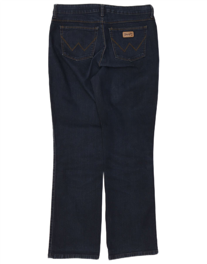 Damskie jeansy WRANGLER Regular Bootcut W34 L32 Granatowe, bawełniane