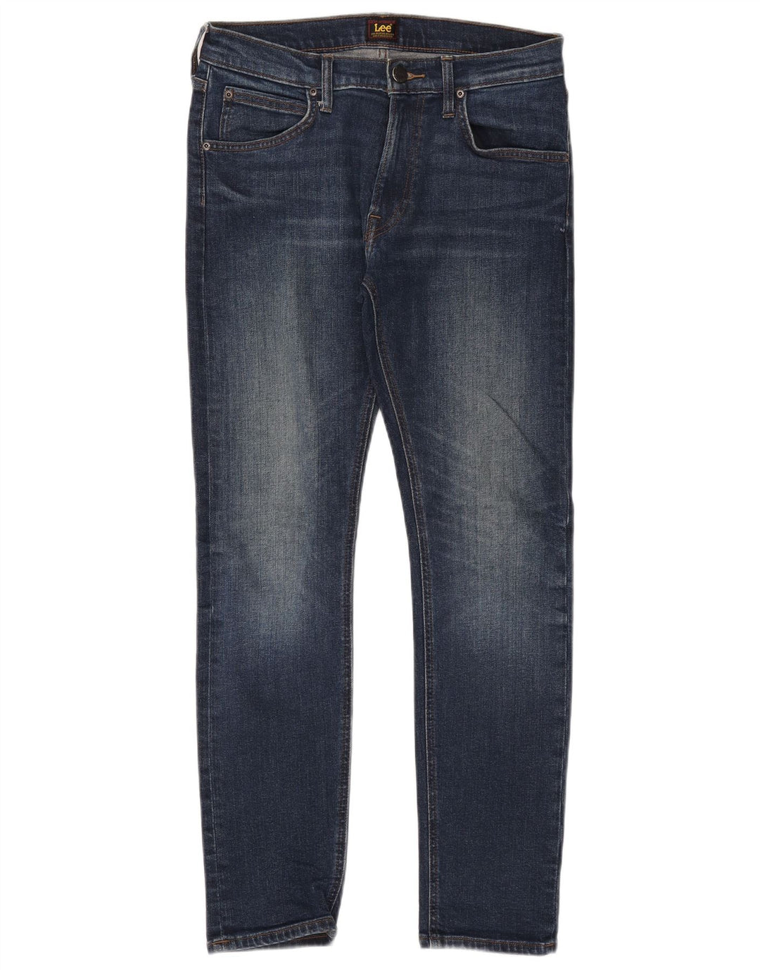 Damskie jeansy LEE Luke Skinny W30 L30 Granatowe, bawełniane