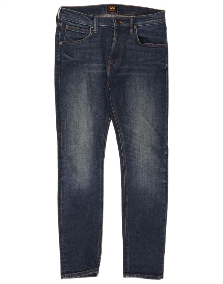 Damskie jeansy LEE Luke Skinny W30 L30 Granatowe, bawełniane