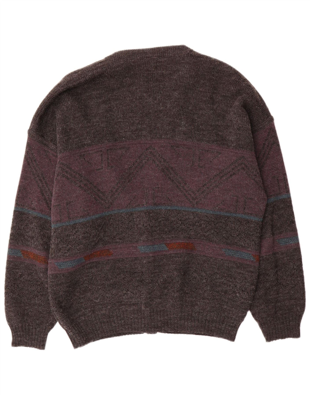 Męski sweter rozpinany Angelo Litrico EU 48/50 Średni szary geometryczny akryl