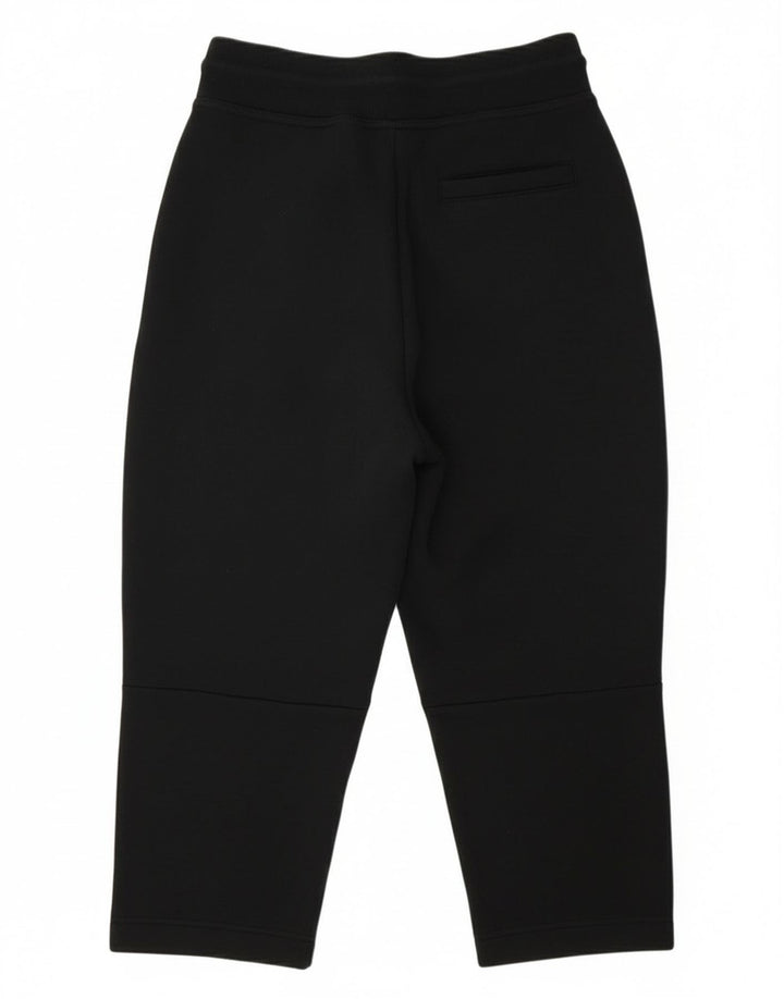 Męskie spodnie dresowe Nike Capri, małe, czarne, bawełniane z blokami kolorów