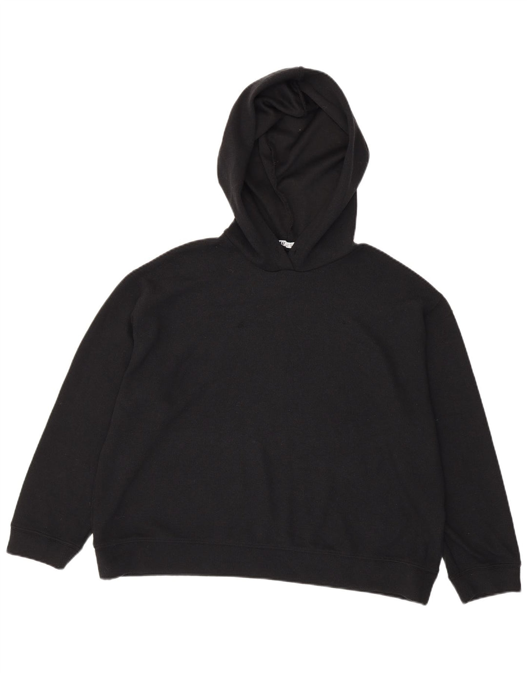 Damski sweter oversize z kapturem Zara UK 16, duży, czarny poliester