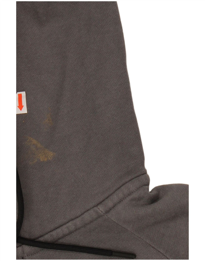 Męski sweter z kapturem i zamkiem błyskawicznym NIKE, mały, szary, bawełniany
