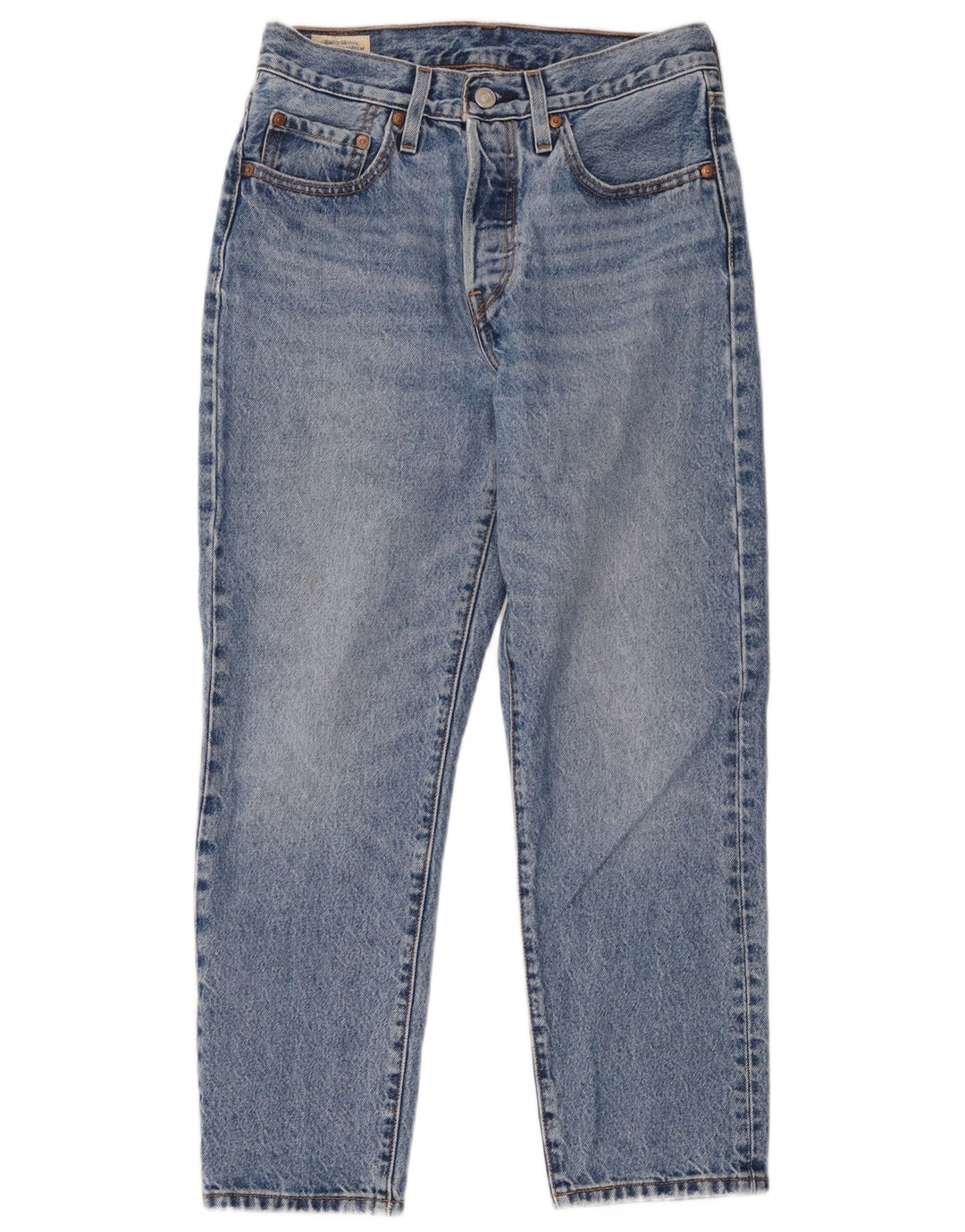 Damskie dżinsy Levi's 501 Straight W26 L26 Niebieskie bawełniane