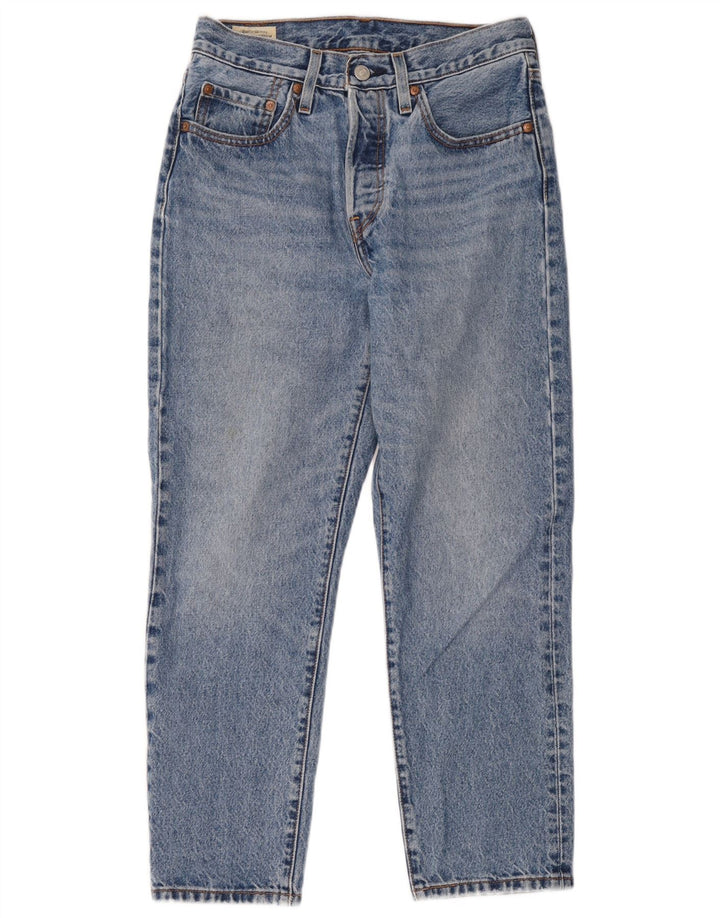 Damskie dżinsy Levi's 501 Straight W26 L26 Niebieskie bawełniane